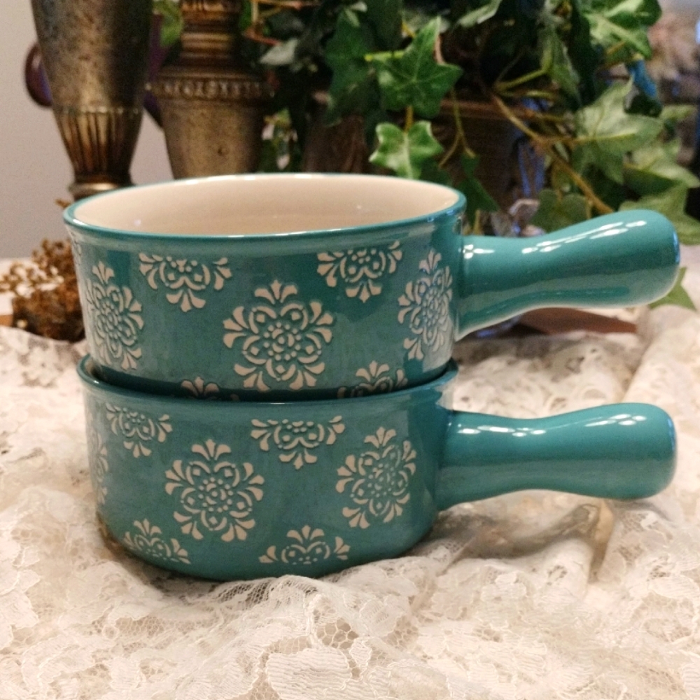 ⚜️ Ceramic Soup Crocks - Set Of 2
